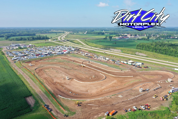 Overhead photo of Dirt City track