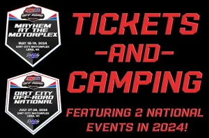 Tickets and Camping Featuring 2 National Events in 2024!